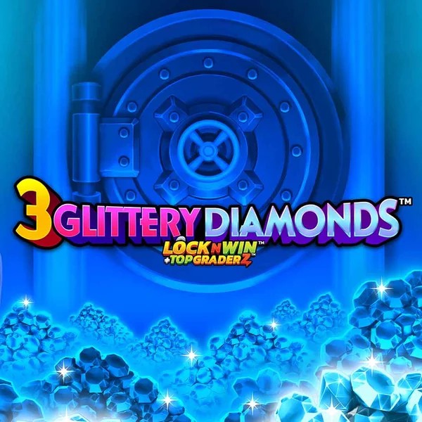 3 Glittery Diamonds game by PearFiction Studios – logo hosted on Oranje Palace Casino