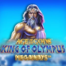 Age Of The Gods: King of Olympus Megaways logo by Origins at Oranje Palace CasinoAge Of The Gods: King of Olympus Megaways