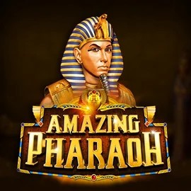 Amazing Pharaoh slot logo by Neko Games at Oranje Palace Casino