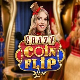 Crazy Coin Flip online game logo by Evolution on oranje-palacecasino.com