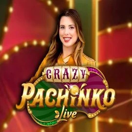 Crazy Pachinko slot logo by Evolution at Oranje Palace Casino