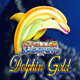 Dolphin Gold with Stellar Jackpots logo by Lightning Box Game at Oranje Palace CasinoDolphin Gold with Stellar Jackpots