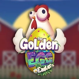 The Golden Egg Easter slot logo by Spinmatic at Oranje Palace Casino
